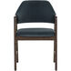 Milton Smoke Acacia / Meg Dusty Teal Dining Armchair